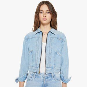 NWT MOTHER denim jean Jacket  - The Duo Shorty